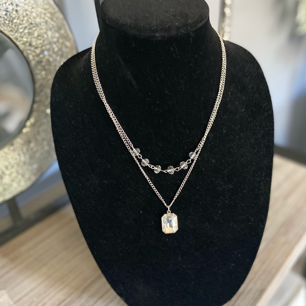 Dazzling Days Necklace-silver